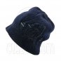 Warm Double Layer Wooly Slouchy Beanie Hat w/ Striped Pattern (DARK BLUE gray) #51799