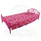 Pink Pillow Bedsheet Bed 1:6 for Barbie Monster High Doll's Dollhouse Furniture #12683