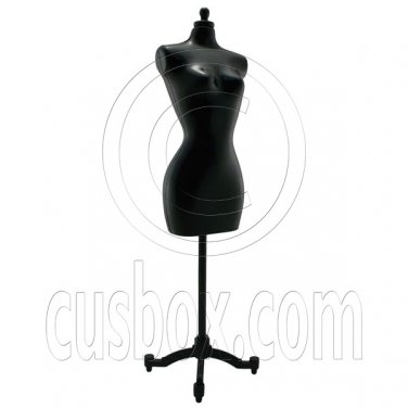 Black Dress Form Clothes Stand 1/6 Barbie Scale Doll's House Dollhouse Miniature #12704