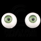 Green One Pair Doll Eyes Ball Half Round Acrylic Dolls Eye 10mm for BJD Dollfie #12751
