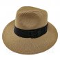 Wide Brim Fedora Braid Trim Hat (DARK BROWN) #51846
