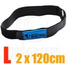 2x Adjustable Luggage Velcro Strap Metal Buckle Size L #51851