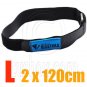 2x Adjustable Luggage Velcro Strap Metal Buckle Size L #51851