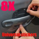 8x Car Door Wrist Handles Scratches Protective Film Vinyl Stickers Universal NEW #12844