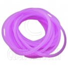 5 pcs Colorful Silicone Elastic Bracelet (Fluorescent Purple) #51876
