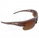 Brown Lens Professional Polarized Driving Cycling Mens Glasses Sports Sunglasses #12893
