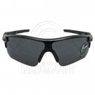 Black Professional Polarized Biking Cycling Running Sport Wrap Around Sunglasses #12915