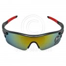 Professional Polarized Biking Cycling Running Golf Sport Wrap Around Sunglasses #12916