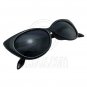 Women's Vintage 70s Cat Eye Oversized Designer Fashion Shades Black Sunglasses #12930
