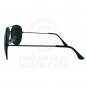 Designer Aviator Anti-Reflective Sunglasses UV400 Full Silver Mirror Black Frame #12974