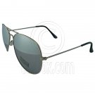 Designer Aviator Anti-Reflective Sunglasses UV400 Full Silver Mirror Silver Frame #12975
