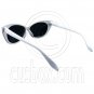 Women's Classic Cat Eye Oversized Designer Fashion Shades White Frame Sunglasses #12980