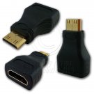 Mini HDMI Male Type C to Female Type A Adapter Connector for 1080p 3D TV HDTV #12937