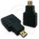 Micro HDMI 1.4 Type D Adapter Male to Female Type A for 1080p 3D TV LCD HDTV #12983
