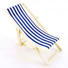 Beach Garden Wood Blue Chair 1:12 Dollhouse Miniature #10245