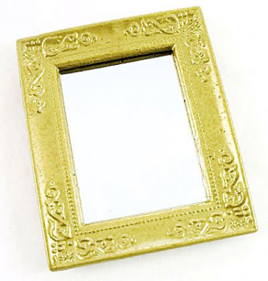 Victorian Gold Framed Wall Mirror Dollhouse Miniature #10262