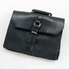 Black Leather Men Office Laptop Bag Dollhouse Miniature #10280
