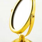 Golden Makeup Cosmetic Oval Mirror Dollhouse Miniature #10293