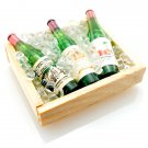 Iced Champagne Wood Box Container Dollhouse Miniature #10349