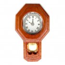 Mahogany Antique School Wall Clock Dollhouse Miniature #10363