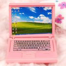 Pink Lady Netbook Laptop Notebook Dollhouse Miniature #10374