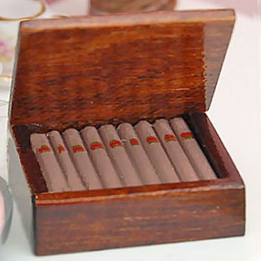 Cigar Cigarette Tobacco Humidor Box Dollhouse Miniature #10375