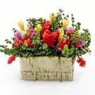 Porcelain Clay Flower Pot Display Dollhouse Miniature #10438