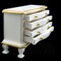 Victorian White Wood Chest Dresser Dollhouse Furniture #10690