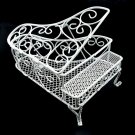 White Wire Modern Piano Dollhouse Furniture Miniature #10747