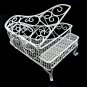 White Wire Modern Piano Dollhouse Furniture Miniature #10747