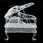 White Wire Modern Piano Dollhouse Furniture Miniature #10747