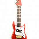 Electric Plug Red Guitar Musical Dollhouse Miniature #10748