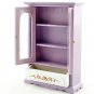 Purple Nursery Armoire Door Cabinet Dollhouse Furniture #10771