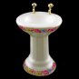 Porcelain Bathroom Sink Tank Tub Dollhouse Furniture #10807