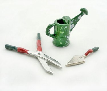 Garden Plant Planting Tool Kit Dollhouse Miniature Set #10864