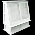 White Bakery Cake Display Fridge Dollhouse Furniture #10887