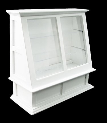 White Bakery Cake Display Fridge Dollhouse Furniture #10887
