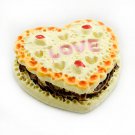 Porcelain LOVE Cheese Cake Snack Dollhouse Miniature #10890