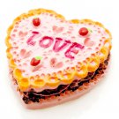 Porcelain LOVE Strawberry Cake Doll Dollhouse Miniature #10892