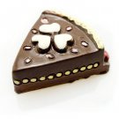 Porcelain Chocolate Cream Cake Doll Dollhouse Miniature #10894