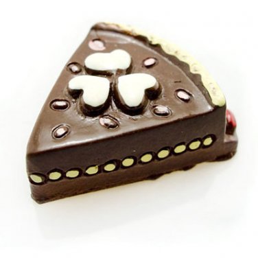 Porcelain Chocolate Cream Cake Doll Dollhouse Miniature #10894