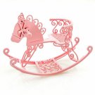 Pink Wire Nursery Rocking Horse Dollhouse Miniature #10896