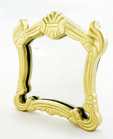 Victorian Floral Framed Wall Mirror Dollhouse Miniature #10902