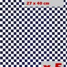 Lot Blue Check Grid Floor Wallpaper Dollhouse Miniature #10913