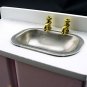 Pink New Kitchen Sink Bowl w Faucet Dollhouse Furniture #10954