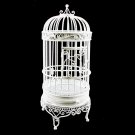 White Wire Birdcage Jewelry Display Dollhouse Furniture #11012