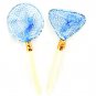 Outdoor Pair of Fishing Net & Pole Dollhouse Miniature #11159