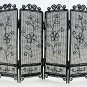 Black Wire Folding Screen Divider Dollhouse Furniture #11174