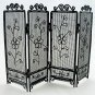Black Wire Folding Screen Divider Dollhouse Furniture #11174