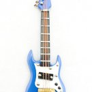 Electric Plug Blue Guitar Musical Dollhouse Miniature #11183